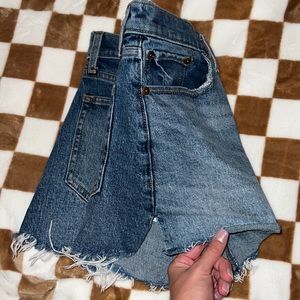 abercrombie & fitch jean shorts